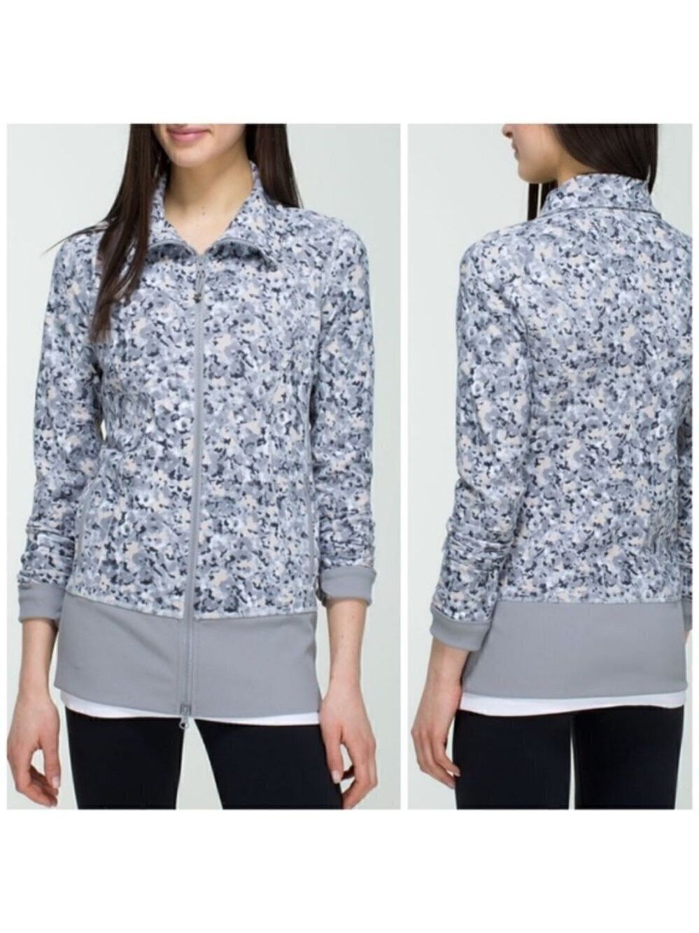 𝅺LULULEMON Nice Asana Jacket Not So Petite Fleur 6